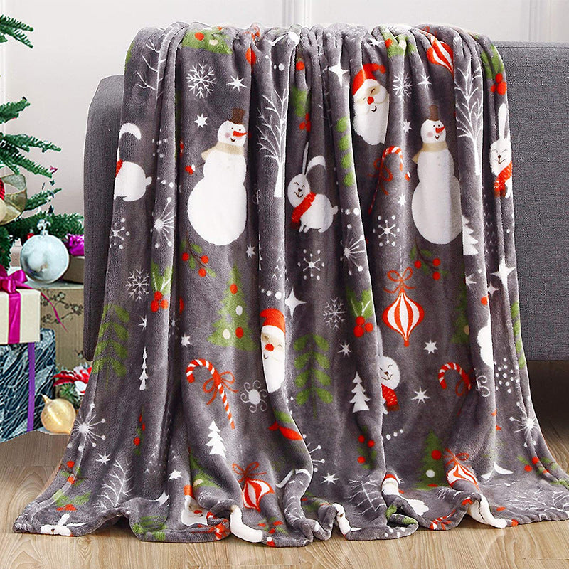 Xmas Comfort Plush Bed Blanket