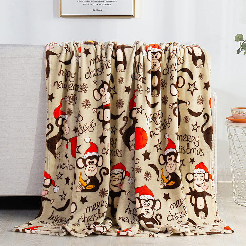 Xmas Comfort Plush Bed Blanket