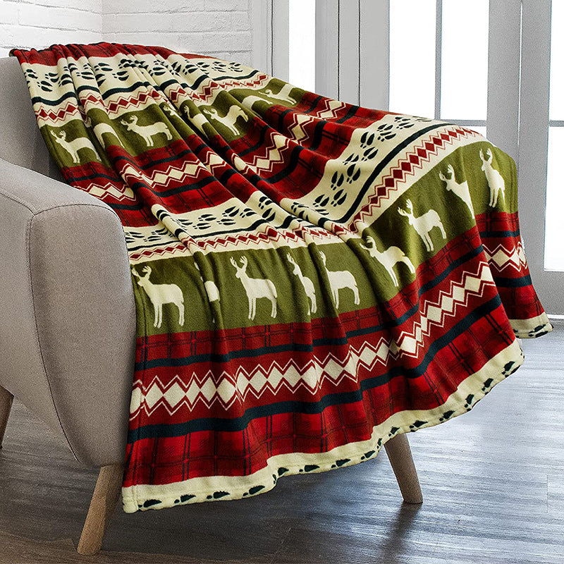 Xmas Comfort Plush Bed Blanket