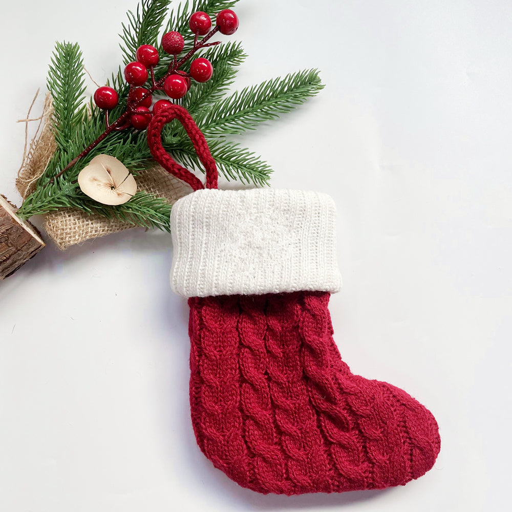 Monogrammed Holiday Knit Stockings