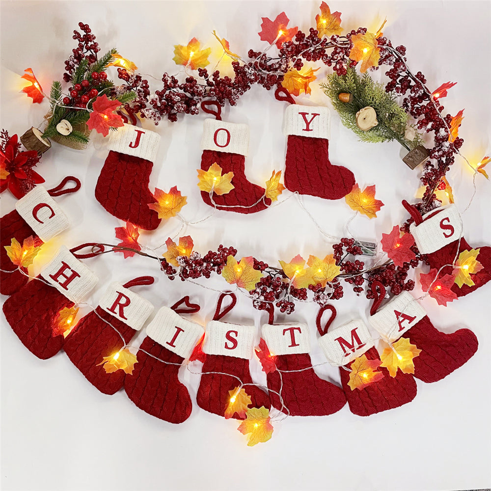 Monogrammed Holiday Knit Stockings