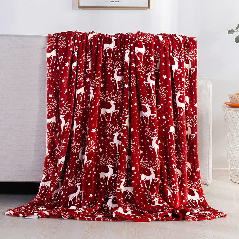 Xmas Comfort Plush Bed Blanket