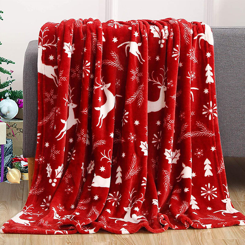 Xmas Comfort Plush Bed Blanket