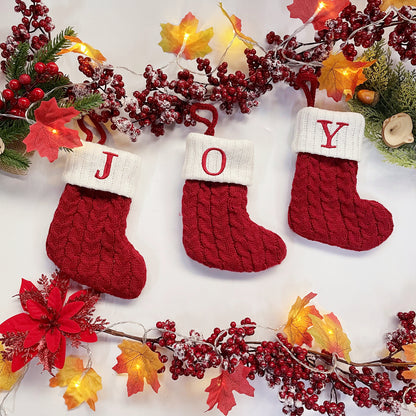 Monogrammed Holiday Knit Stockings