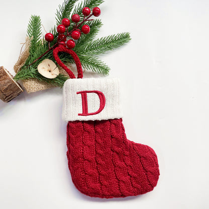 Monogrammed Holiday Knit Stockings